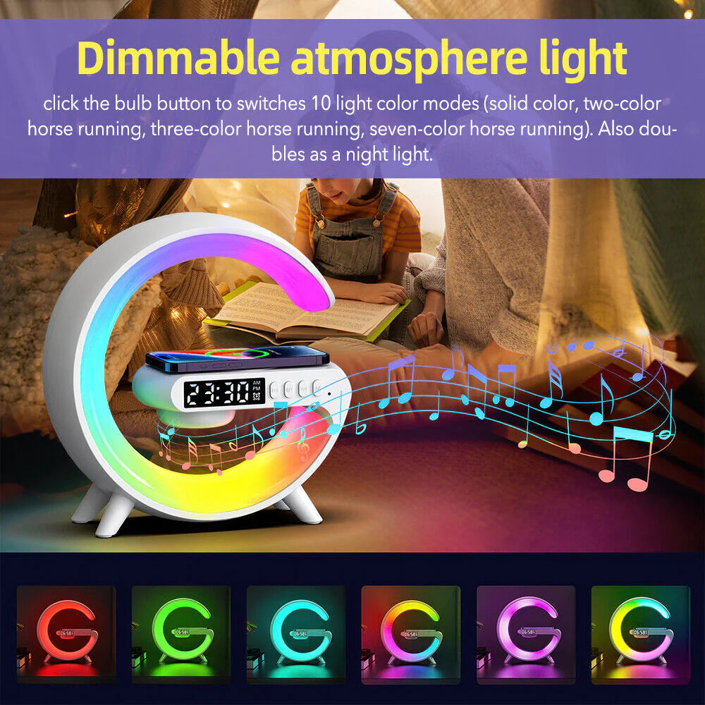Led Smart Lamp-Wireless Charger-Alarm Clock
