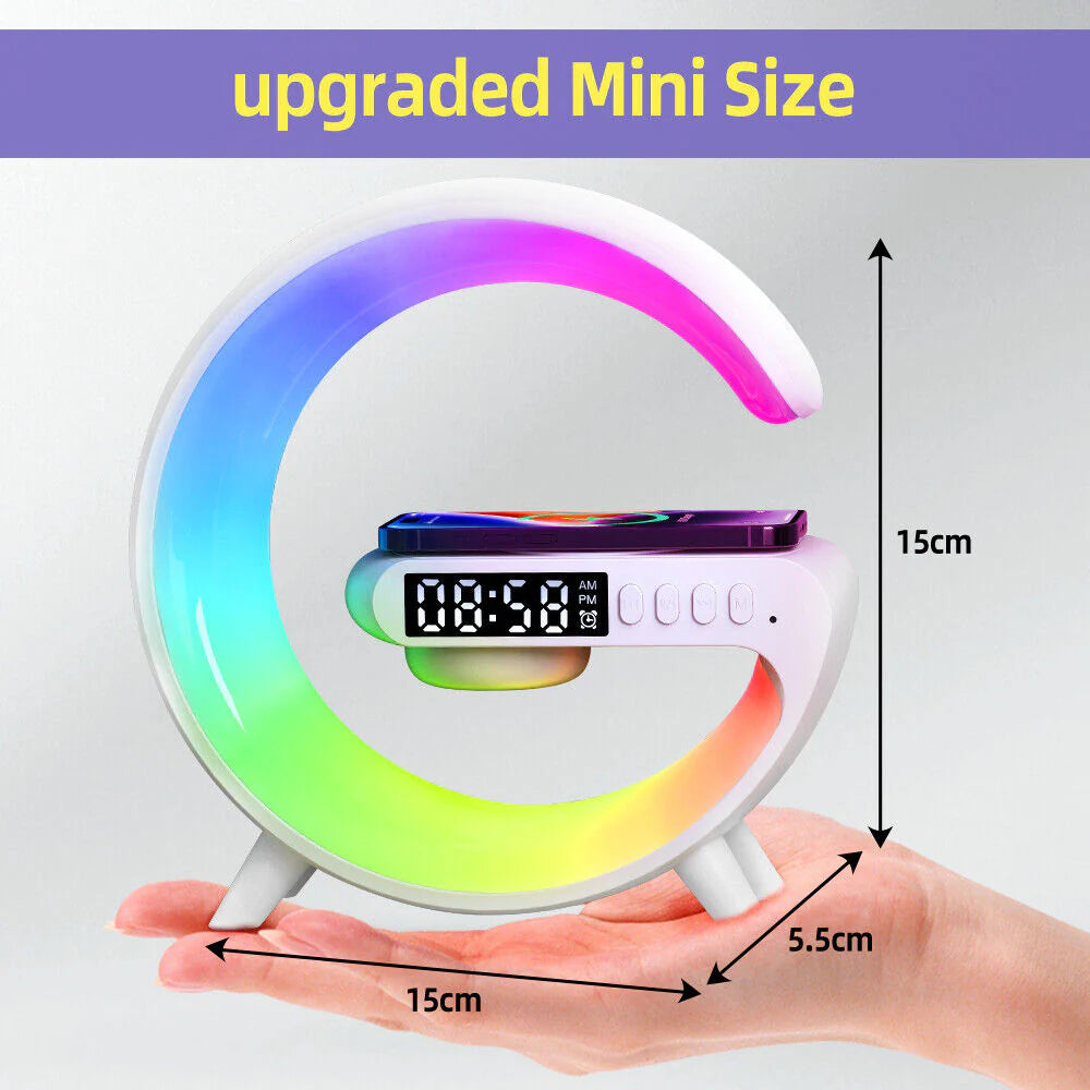 Led Smart Lamp-Wireless Charger-Alarm Clock