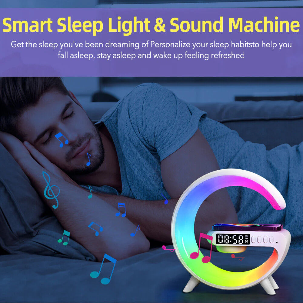 Led Smart Lamp-Wireless Charger-Alarm Clock