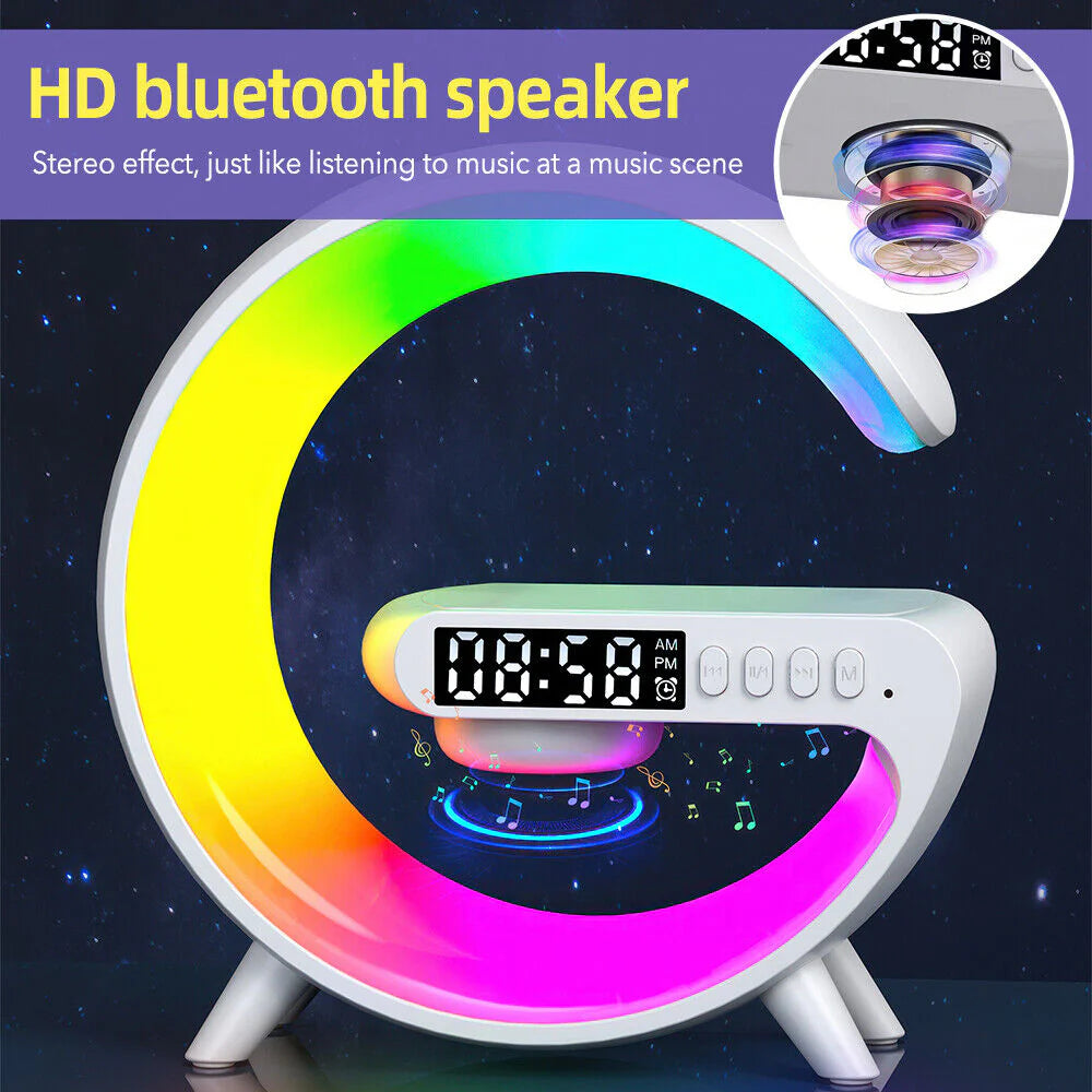 Led Smart Lamp-Wireless Charger-Alarm Clock