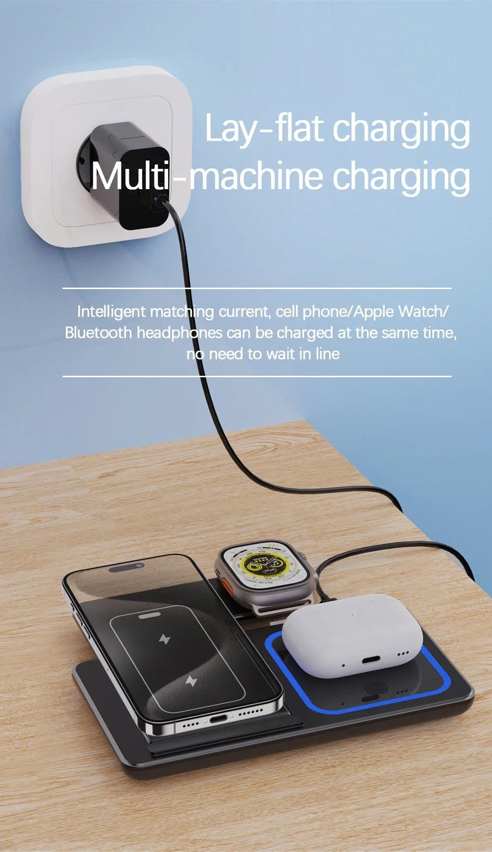 ChargeHub Master: Wireless Charger Station