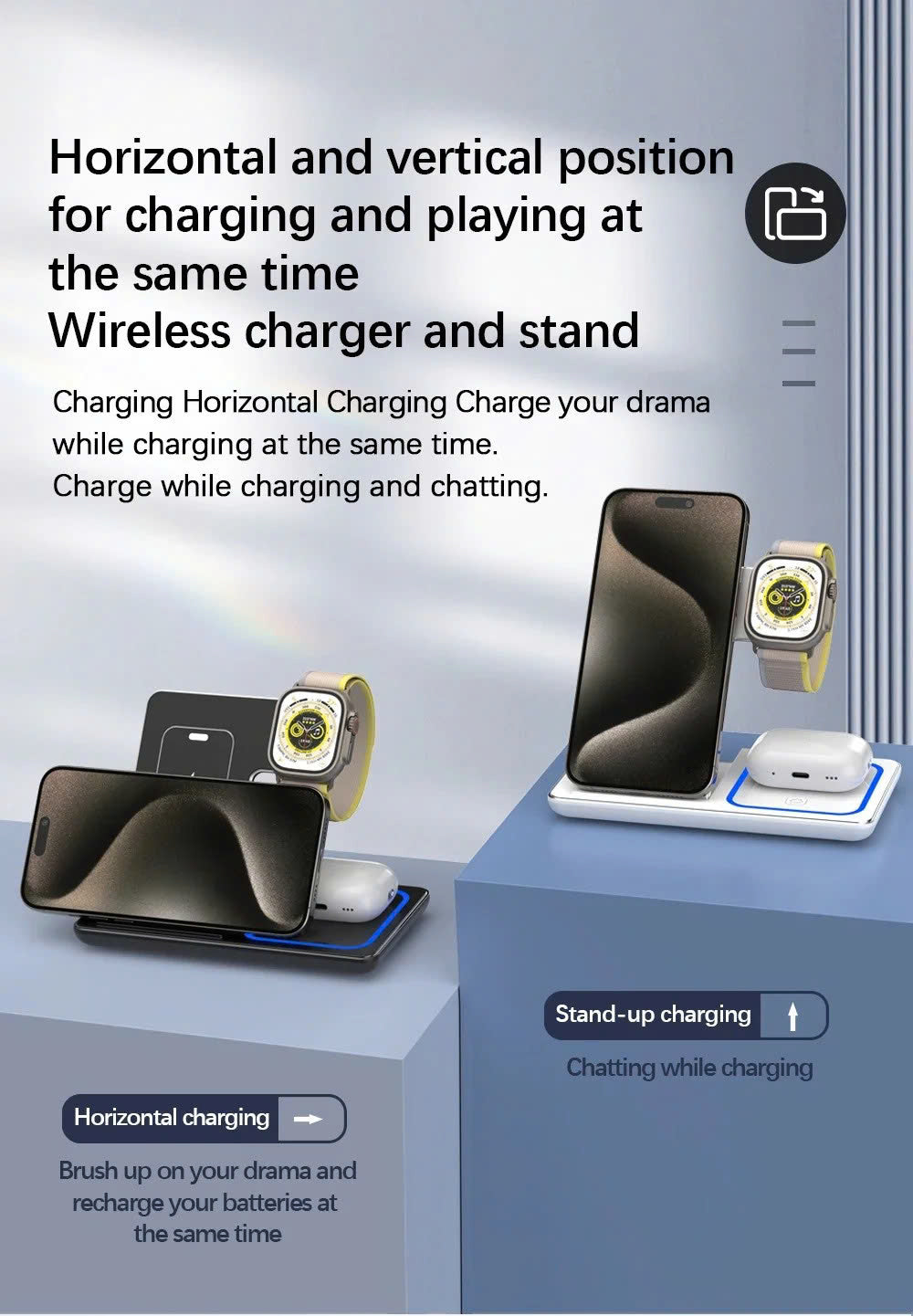 ChargeHub Master: Wireless Charger Station