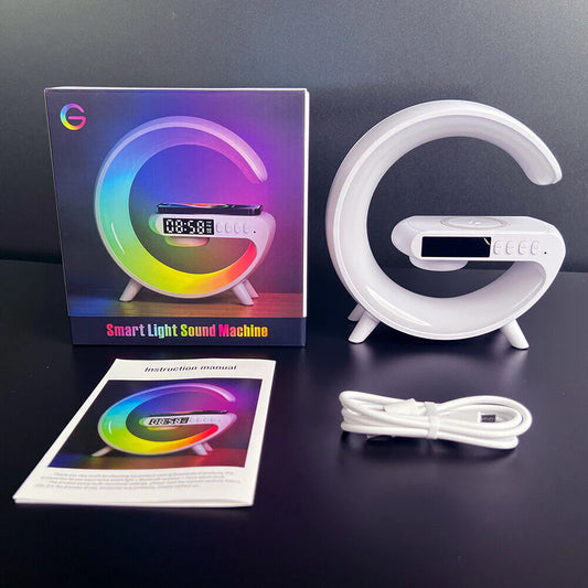 Led Smart Lamp-Wireless Charger-Alarm Clock